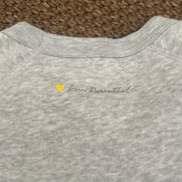Gray Sweatshirt with Yellow Heart Design - Picture 4 of 4